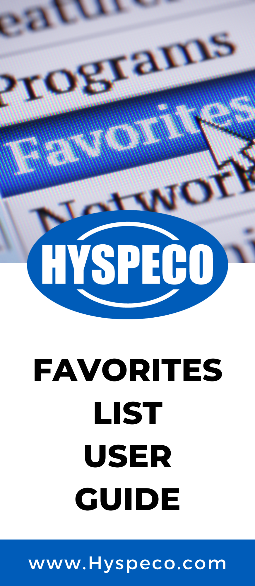 Favorites List Guide