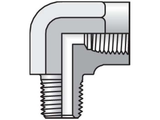 Picture of 1/8 CD-B BP - Pipe & Port 90° Elbow CD