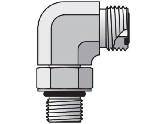 Picture of 12-16 C5L-S - Seal-Lok ORFS 90° Elbow C5OLO