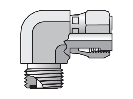Picture for category Seal-Lok ORFS 90° Elbow C6LO