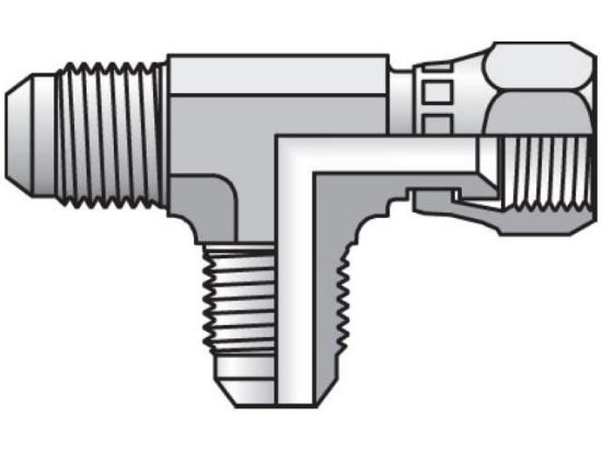 Picture of 4 R6X-SS BP - Triple-Lok 37° Tee R6X