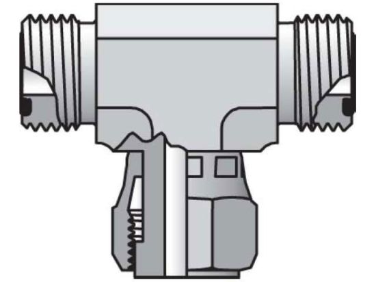Picture of 6 S6L-S - Seal-Lok ORFS Tee S6LO