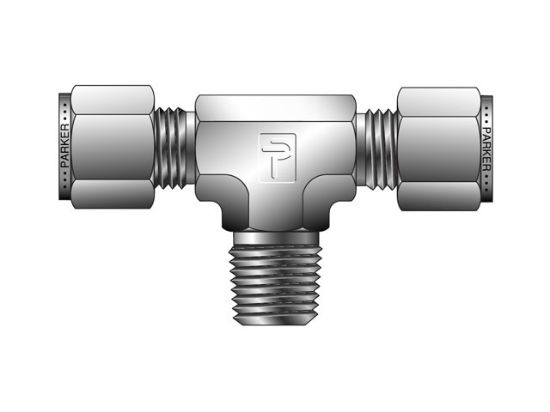 Picture of 8-8-6 SBZ-SS - CPI Inch Tube NPT Male Tee - SBZ