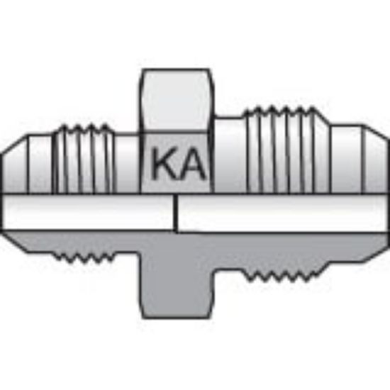 Picture of 4-4XHMKAS - Komatsu 30° Flare, Metric Thread Adapters