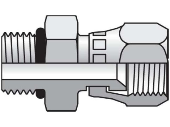 Picture of 8 F65X-S - Triple-Lok 37° Straight Swivel F65OX