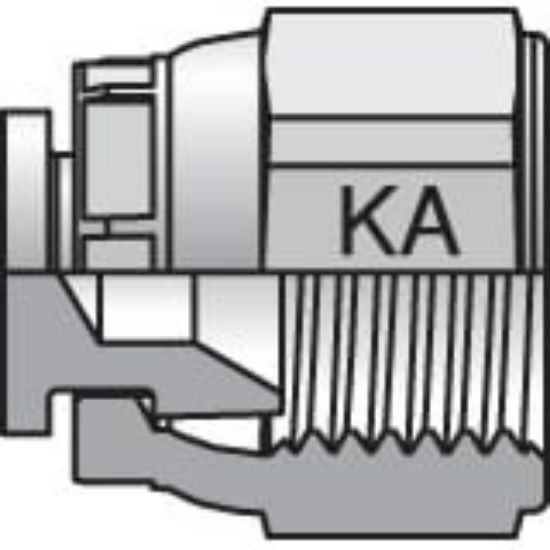 Picture of 8FNMKAS - Komatsu 30° Flare, Metric Thread Adapters