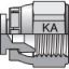 Picture of 8FNMKAS - Komatsu 30° Flare, Metric Thread Adapters