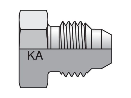 Picture of 10PNMKAS - Komatsu® 30° Flare Metric Thread PNMKA
