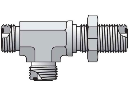 Picture of 12 WJJL-S - Seal-Lok ORFS Tee WJJLO