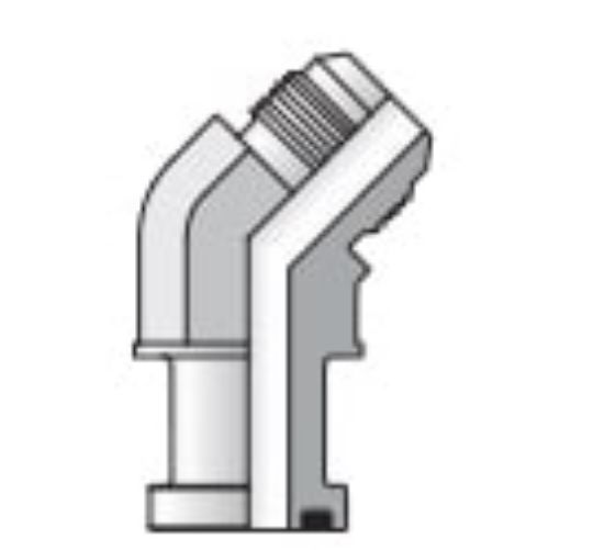 Picture of 32 XVQ1-S - O-ring Face Seal, 37° Flare and Flareless Code 61 and 62 Flange Adapters