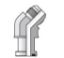 Picture of 24 XVQ2-S - O-ring Face Seal, 37° Flare and Flareless Code 61 and 62 Flange Adapters