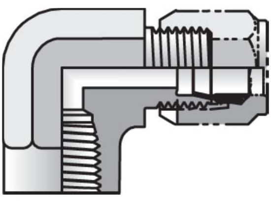 Picture of 16 DU-S - Ferulok 90° Elbow DBU
