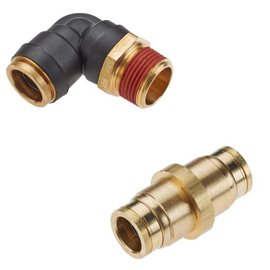 Picture of 169PTCNSBH-8-8 - Air Brake D.O.T. composite & brass push-to-connect fittings - PTC & PTCR