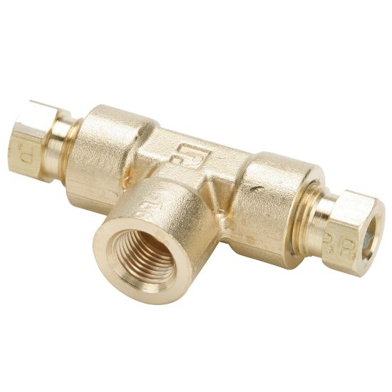 Picture of 177HD-4-4 - Brass flareless tube fitting, Hi-Duty