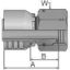 Picture of 1EA43-10-10 - Crimp Style Hydraulic Hose Fitting - 43 Series Fittings