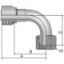 Picture of 1EC43-4-4 - Crimp Style Hydraulic Hose Fitting - 43 Series Fittings
