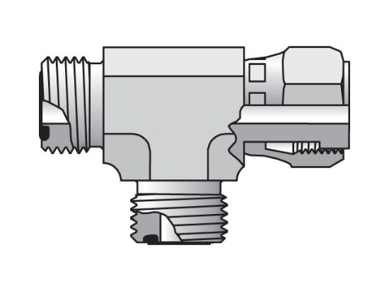Picture of 20R6MLOS - Seal-Lok ORFS Tee R6MLO