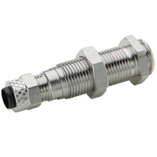 Picture of 392PSS-4-4 - Chrome plated brass couplers for thermoplastic and soft metal tubing, Poly-tite