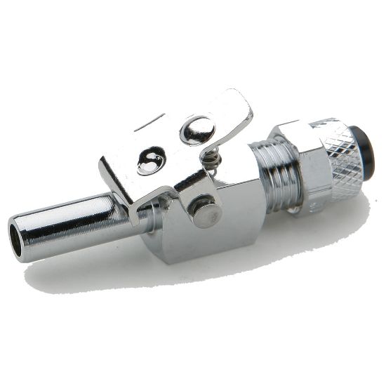 Picture of 393P-6-6 - Chrome plated brass couplers for thermoplastic and soft metal tubing, Poly-tite