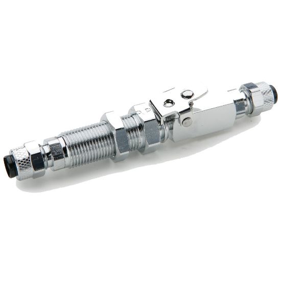 Picture of 394PD-6-6 - Chrome plated brass couplers for thermoplastic and soft metal tubing, Poly-tite