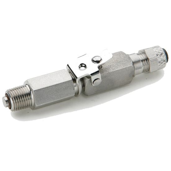 Picture of 398PDSS-6-4 - Chrome plated brass couplers for thermoplastic and soft metal tubing, Poly-tite