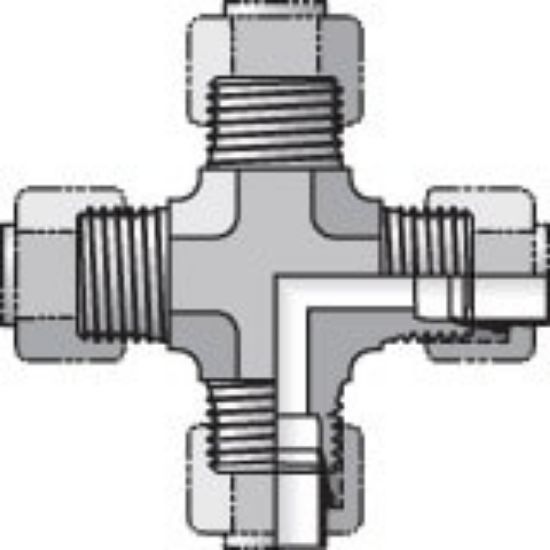 Picture of 4 KBI2-B - Intrulok® Brass Flareless Bite Type Fittings