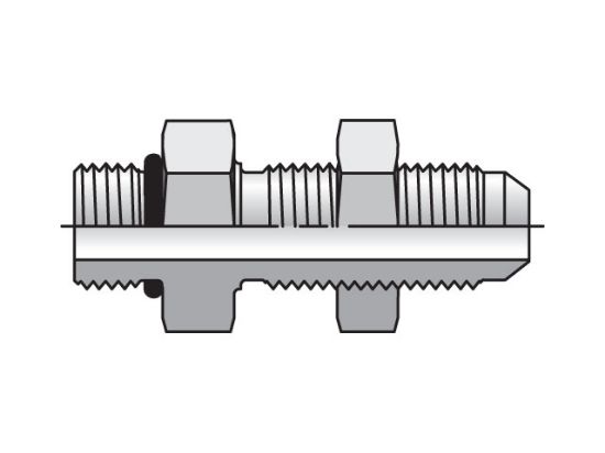 Picture of 4 WF5OX-WLN-S FKM - Triple-Lok 37° Straight WF5OX