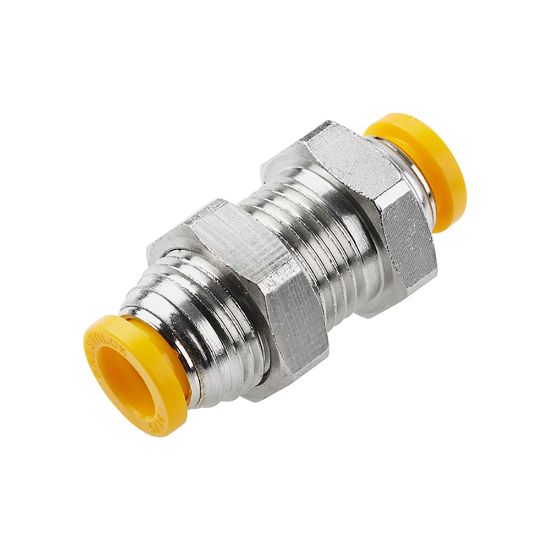 Picture of 62PLPBH-6M - Push-to-Connect Nickel Plated Instant Fittings - Prestolok PLP Metal