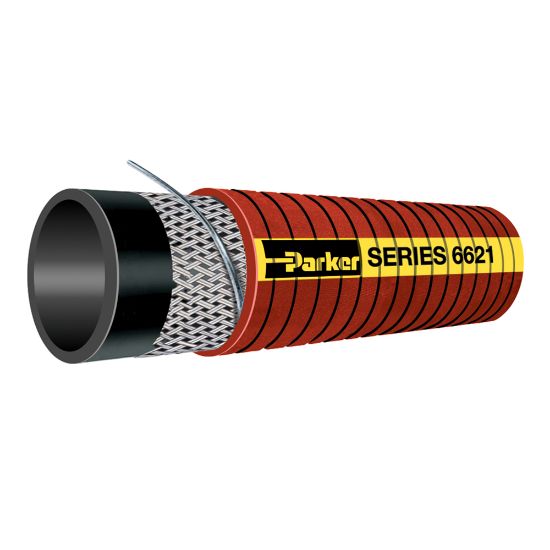 Picture of 6621-2000025 - Silicone Greek Corrugated High Temperature Wire Reinforced Coolant Hose, Series 6621