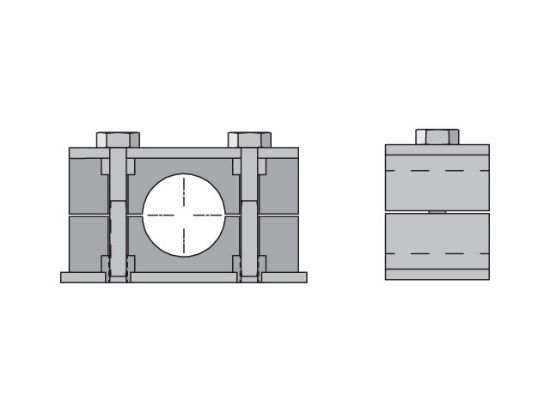 Picture of 6635-HPP - Inch Heavy Series Tube Clamp Halves