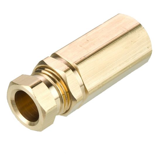 Picture of 66HD-6-6 - Brass flareless tube fitting, Hi-Duty