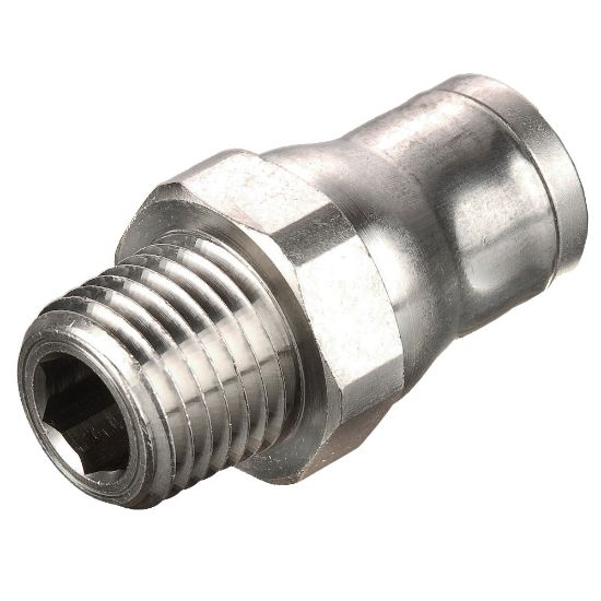 Picture of 68PLM-4M-0 - Electroless Nickel Plated Brass Push-to-Connect Fittings - Prestolok PLM