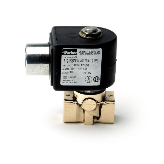 Picture of 7121KBN2NV00N0C111P3 - Parker 2-Way Normally Closed, 1/4" NPT General Purpose Solenoid Valves
