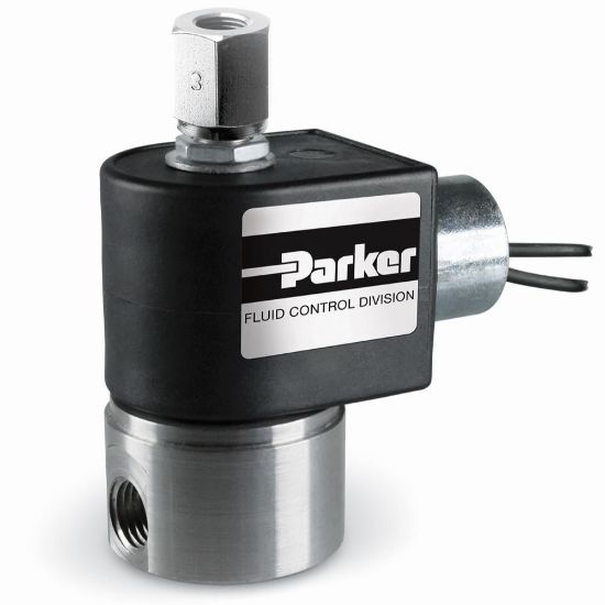 Picture of 71335SN2KNJ1N0C111P3 - Parker 3-Way Multi-Purpose, 1/4" NPT General Purpose Solenoid Valves