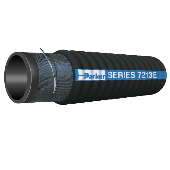 Picture of 7213E-2500 - WILDCATTER® Corrugated Bottom Sediment & Waste Oilfield Suction/Vacuum Hose, Series 7213E