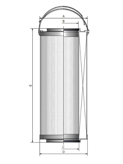 Picture of 932873Q - Replacement Elements - Medium Pressure Filter IL8 Series