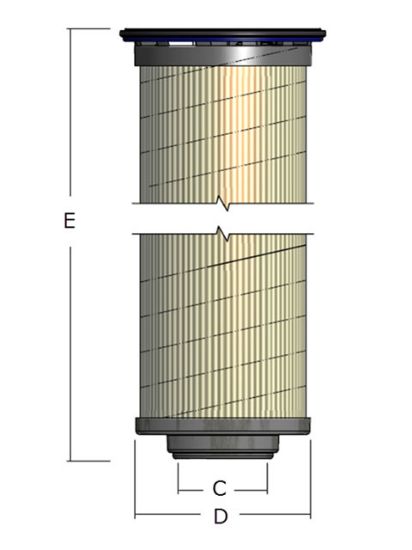 Picture of 940764Q - Replacement Elements - Medium Pressure Filter 12CS/50CS Series