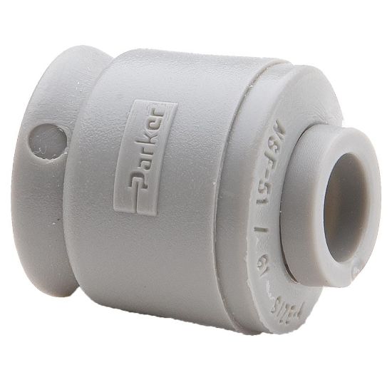 Picture of A4CAP-MG - Push-to-Connect all plastic FDA compliant fitting, Parker TrueSeal