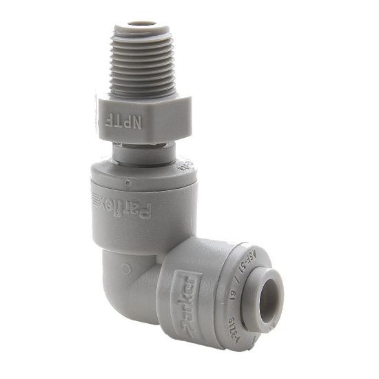 Picture of A4MES6-MG - Push-to-Connect all plastic FDA compliant fitting, Parker TrueSeal