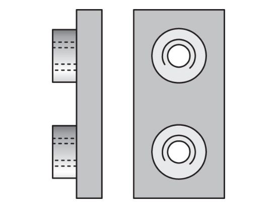 Picture of APC5X - Metric Heavy Series APC Weld Plate