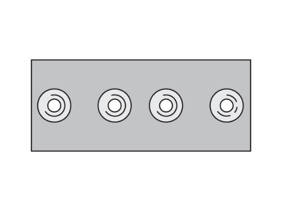 Picture of APDA1X - Metric Standard Series APDA Double Weld Plate