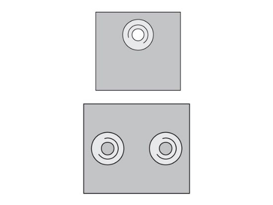 Picture of APKA2X - Metric Standard Series APKA Weld Plate – Short
