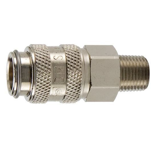 Picture of DM-121-4MP - Miniature Size, Double Shut-off, Push to Connect Quick Couplings - DM Series