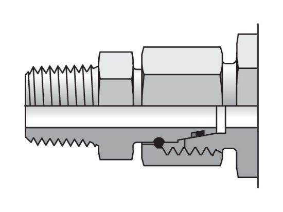 Picture of EGE22L3/4NPTCF - EO/EO-2 Straight Swivel, Swivel Connector - EGE-NPT