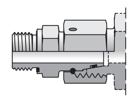Picture of EGE08LREDCF - EO/EO-2 Straight Swivel, Swivel Connector - EGE-R-ED