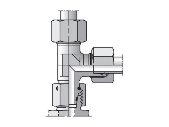 Picture of EL10ZL71 - EO/EO-2 Tee, Swivel Nut Run - EL