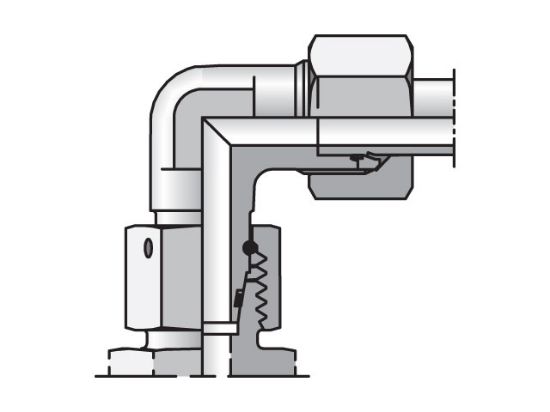 Picture of EW38SCF - EO/EO-2 90° Elbow, Swivel Nut - EW