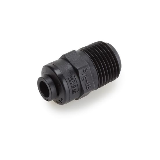 Picture of FB6MC6-HBLK - Push-to-Connect all plastic FDA compliant fitting, Parker TrueSeal