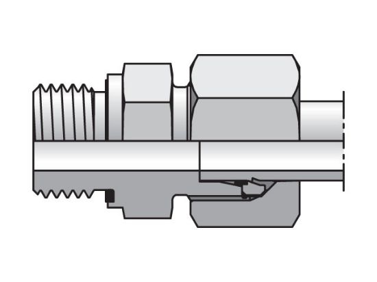 Picture of GE15LMEDCF - EO/EO-2 Straight, Male Connector - GE-M-ED