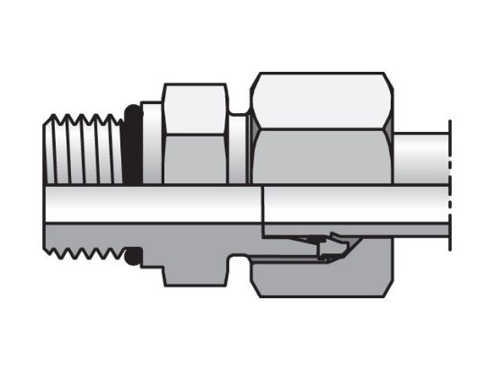 Picture of GE30S15/8UNCF - EO/EO-2 Straight, Male Connector - GE-UNF/UN